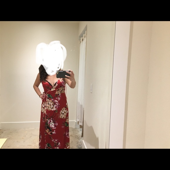 Maxi floral wrap dress - Picture 1 of 2